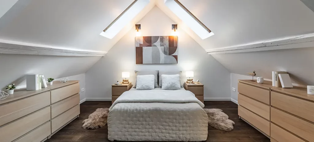 Home staging chambre parentale, projet à Chatou